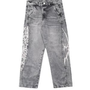 Calça Jeans Trip Side Efeito Craquelada Natural