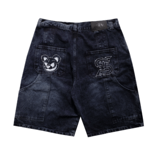 Bermuda Jeans Tripside Logo Bordado – Azul Escuro