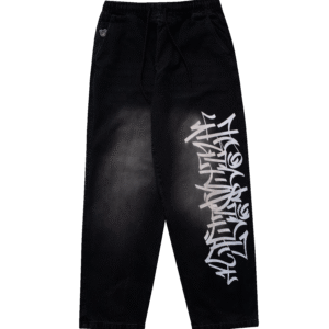 Calca Jeans Preta Baggy 