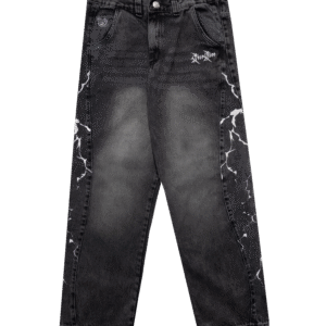 Calça Baggy Recorte Com Silk