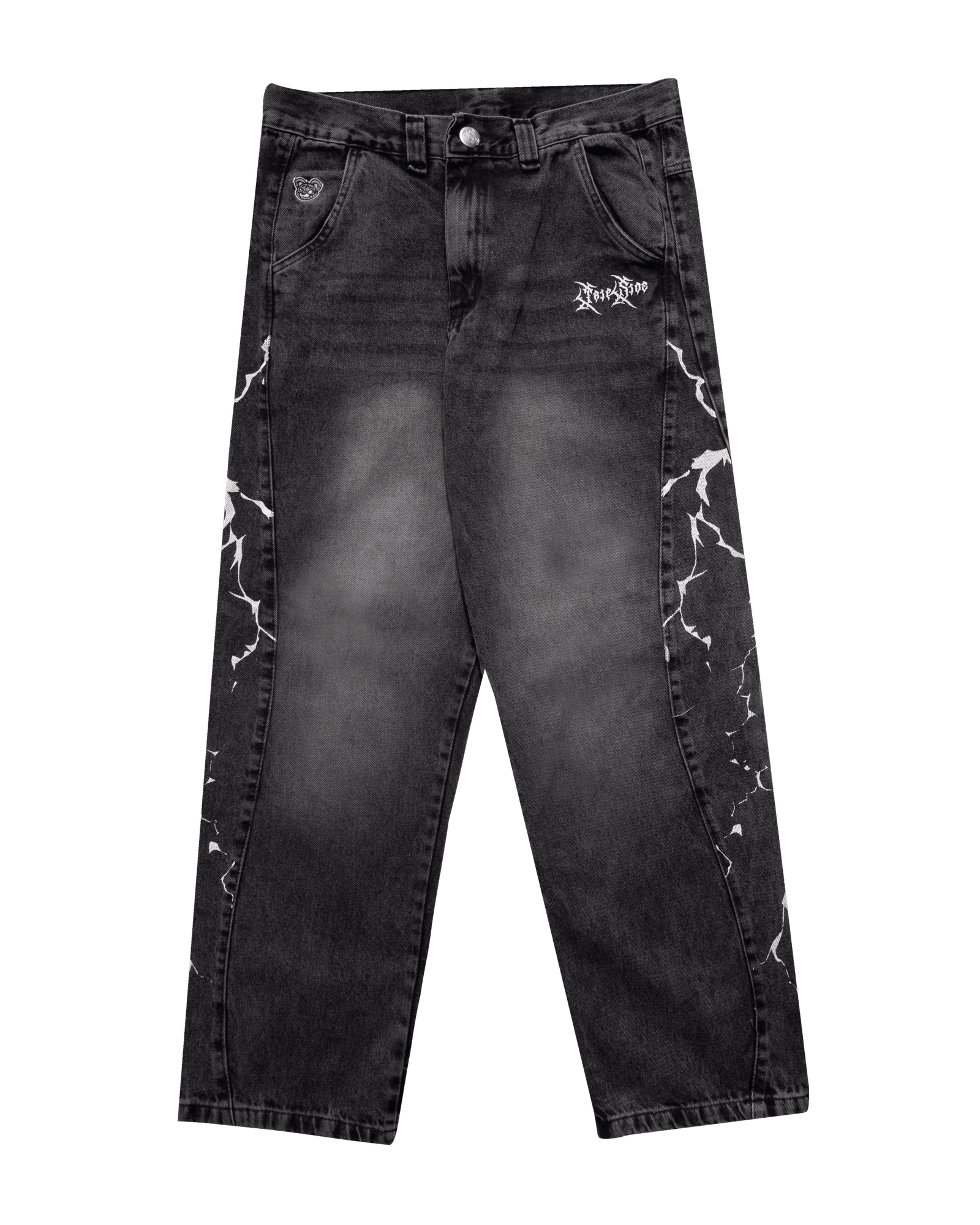 Calça Baggy Recorte Com Silk