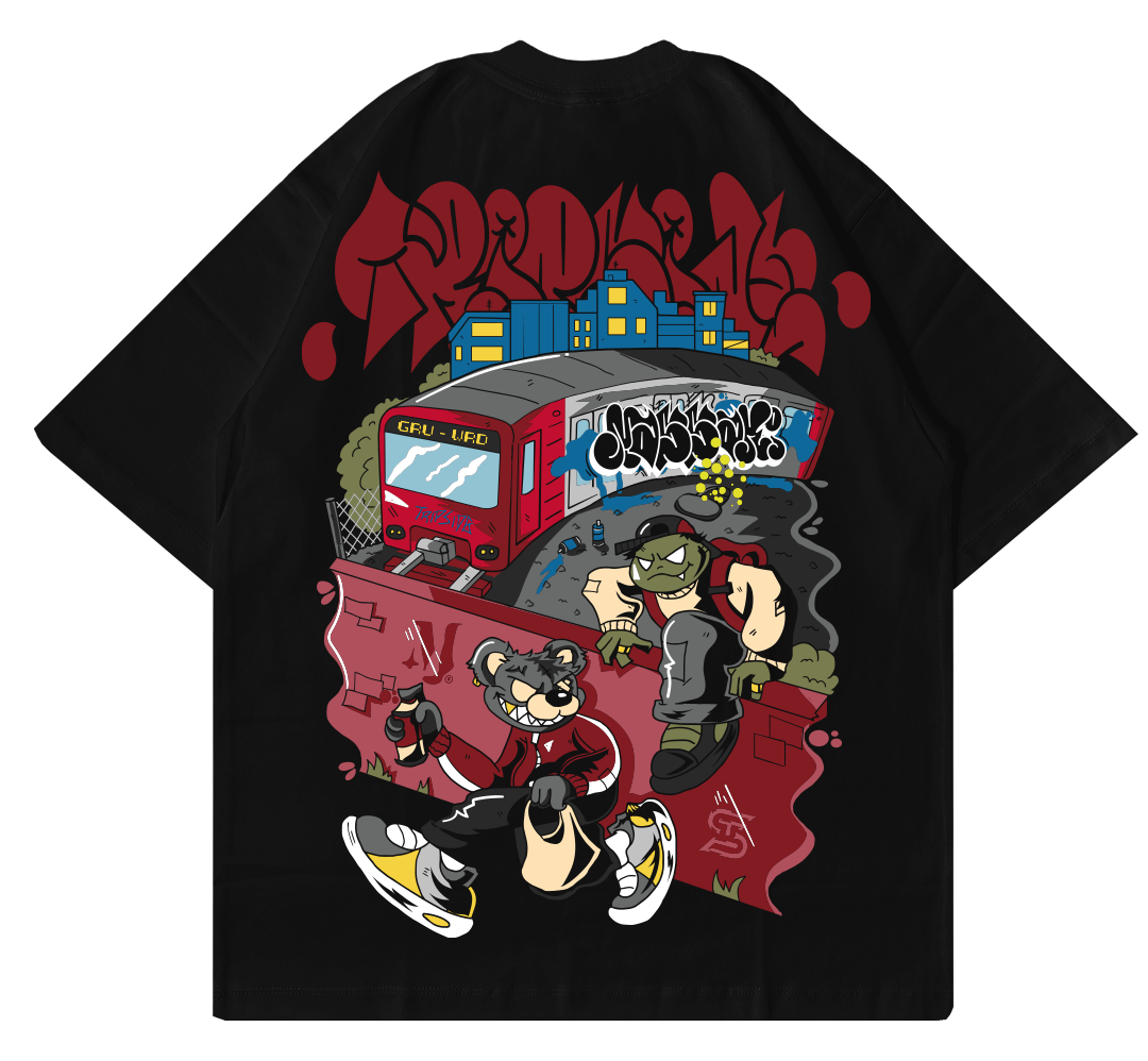 Camiseta Oversized Trip Side